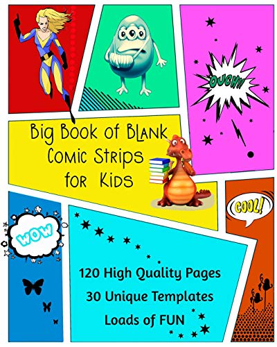 Big Book of Blank Comic Strips for Kids