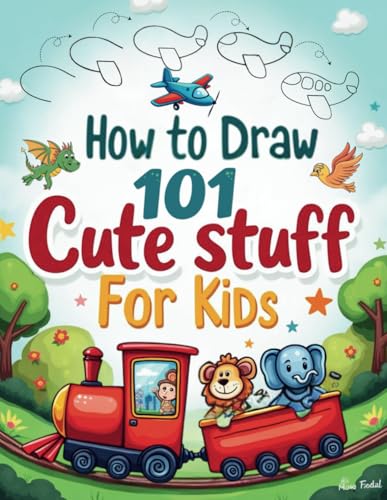 How to Draw 101 Cute Stuff for Kids: Fun Step-By-Step Drawing Guide With Simple Tutorials for Children, Toddlers, Preschoolers and the Whole Family (Step by Step Drawing Book)