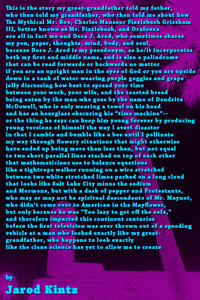 This is the story my great-grandfather told my father, who then told my grandfather, who then told me about how The Mythical Mr. Boo, Charles Manseur Fizzlebush Grissham III, better known as Mr. Fizzlebush, and Orafoura are all in fact me...