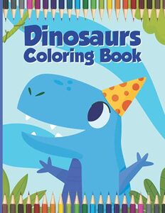 Dinosaur Coloring Book (Large 8.5 x 11, 72 Pages)