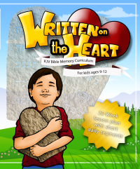 Written on the Heart: Scripture Memory Journal: KJV Bible Memory Curriculum for kids ages 9-12, for Homeschool or Sunday School