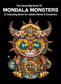 The Great Big Book Of MONDALA MONSTERS. A Colouring Book for Adults Nerds & Dreamers: The Stress relief colouring book full of wonderful cute creatures.