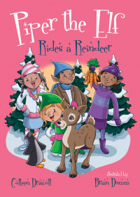 Piper the Elf Rides a Reindeer