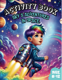 Sky's Adventures in Space - Activities Book for Kids Age 8-12: Space-Themed Puzzles, Mazes, Sudoku, Word Search, Crossword, Coloring Pages and much ... Space through Fun and Stimulating Activities - Published on Feb, 2024