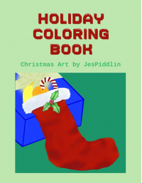 Holiday Coloring Book: Christmas Art by JesPiddlin