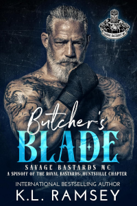 Butcher's Blade: Chosen family, Close Proximity, Enemies to Lovers, Touch Her and Die (Savage Bastards MC Book 1)