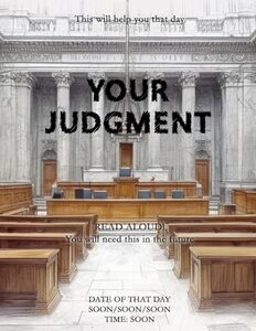 Your Judgement: A unique religious book that is difficult to discover