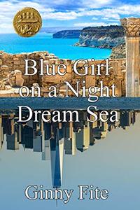 Blue Girl on a night Dream Sea