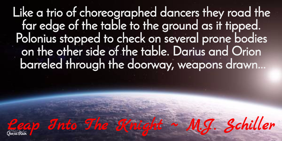 like a trio of choreographed dancers they road the far edge of the table to the ground as...