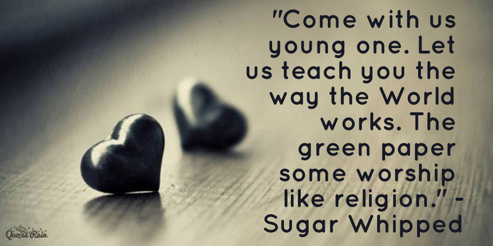 come with us young one let us teach you the way the world works the green paper some...
