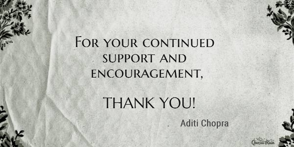 for your continued support and encouragement thank you...