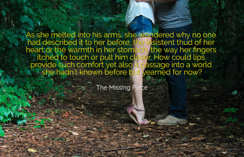 as she melted into his arms she wondered why no one had described it to her before the...