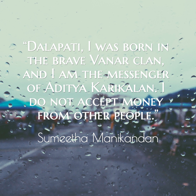 dalapati i was born in the brave vanar clan and i am the messenger of aditya...