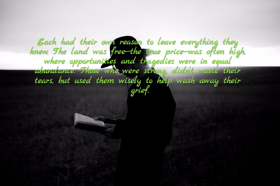 each had their own reason to leave everything they knew the land was freethe true...