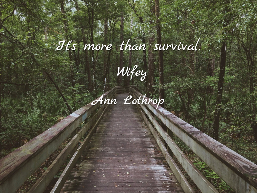its more than survival...