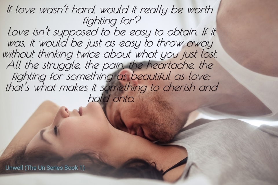 if love wasnt hard would it really be worth fighting for love isnt supposed to be...