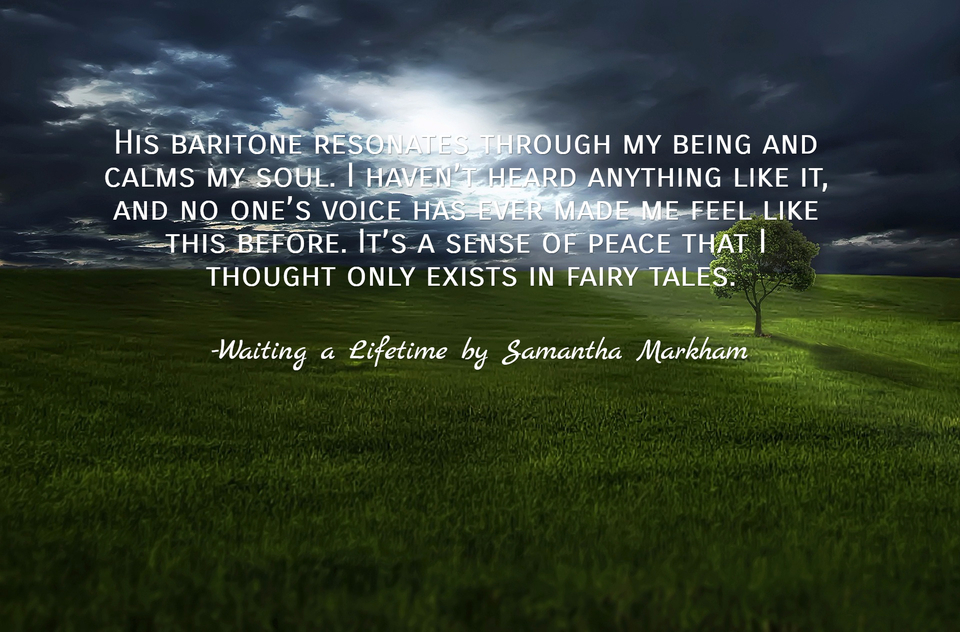 his baritone resonates through my being and calms my soul i havent heard anything...