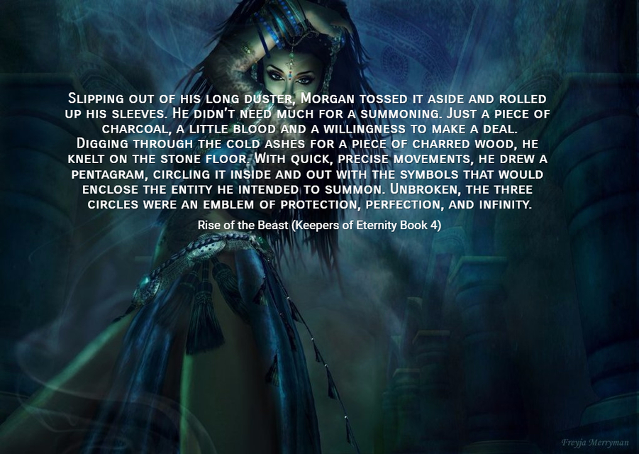 slipping out of his long duster morgan tossed it aside and rolled up his sleeves he...