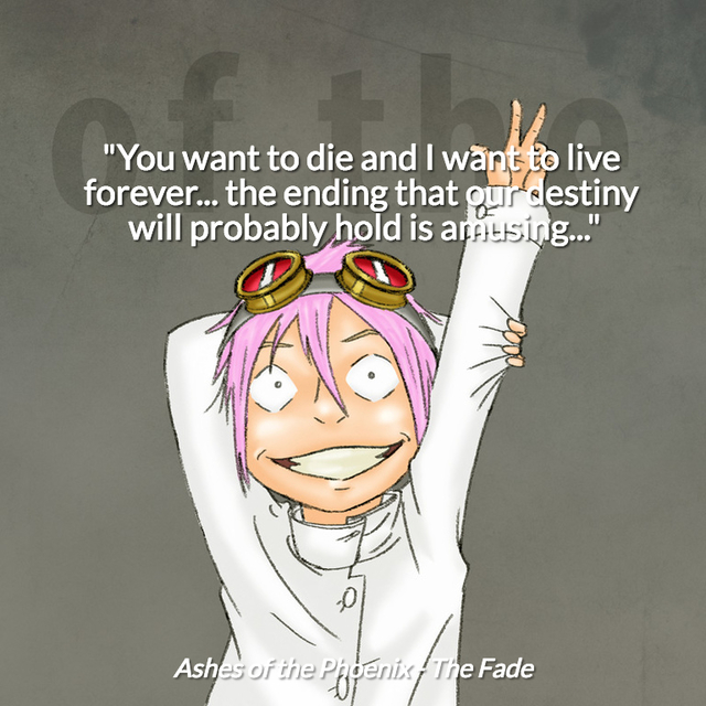 you want to die and i want to live forever the ending that our destiny will probably...