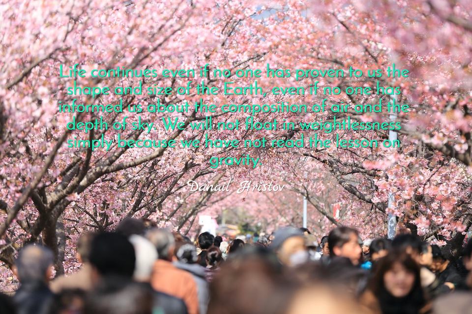 life continues even if no one has proven to us the shape and size of the earth even if...