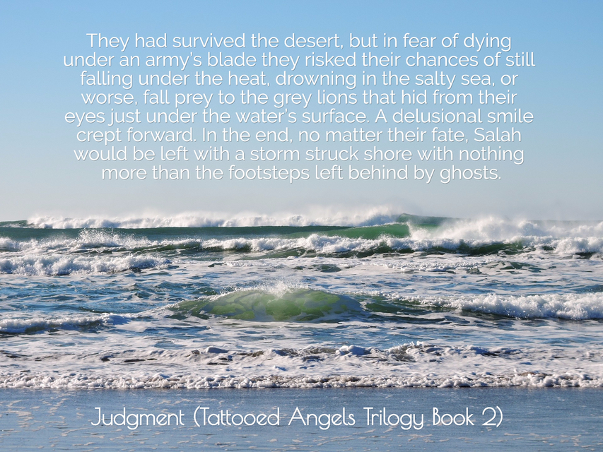 they had survived the desert but in fear of dying under an armys blade they risked...