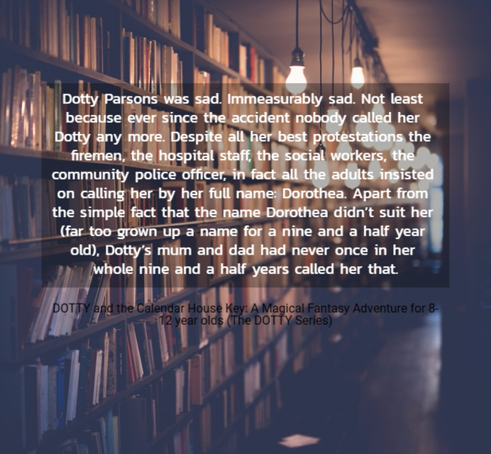 dotty parsons was sad immeasurably sad not least because ever since the accident nobody...