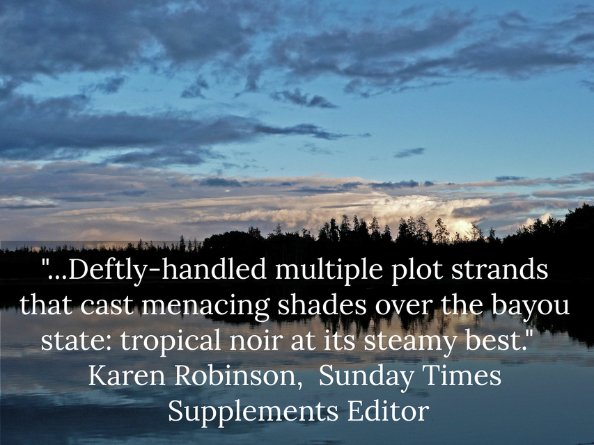 deftly handled multiple plot strands that cast menacing shades over the bayou state...