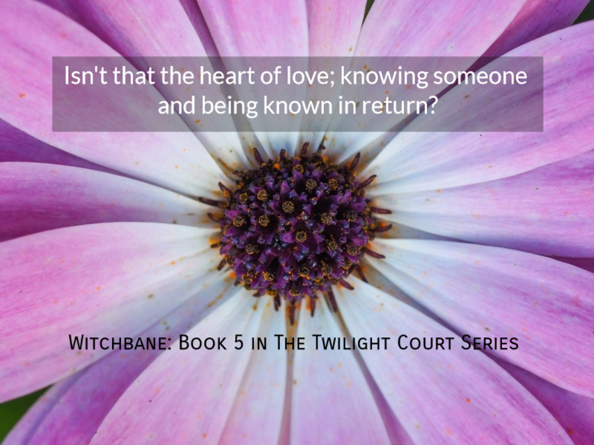 isnt that the heart of love knowing someone and being known in return...