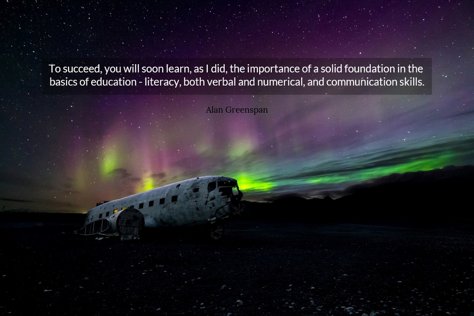 to succeed you will soon learn as i did the importance of a solid foundation in the...