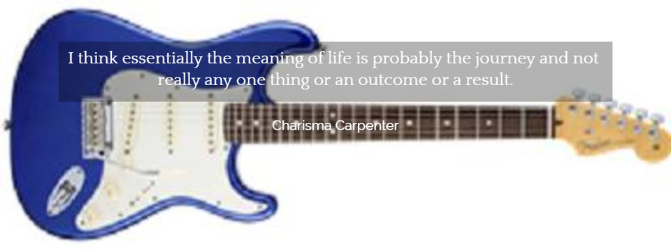 i think essentially the meaning of life is probably the journey and not really any one...