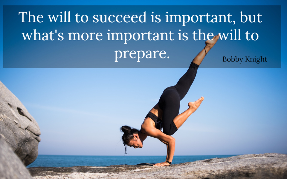 The will to succeed is important, but... - Quote