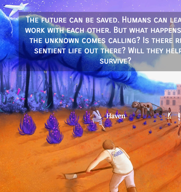the future can be saved humans can learn to work with each other but what happens when...