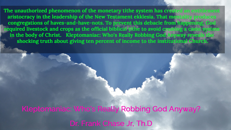 the unauthorized phenomenon of the monetary tithe system has created an entitlement...