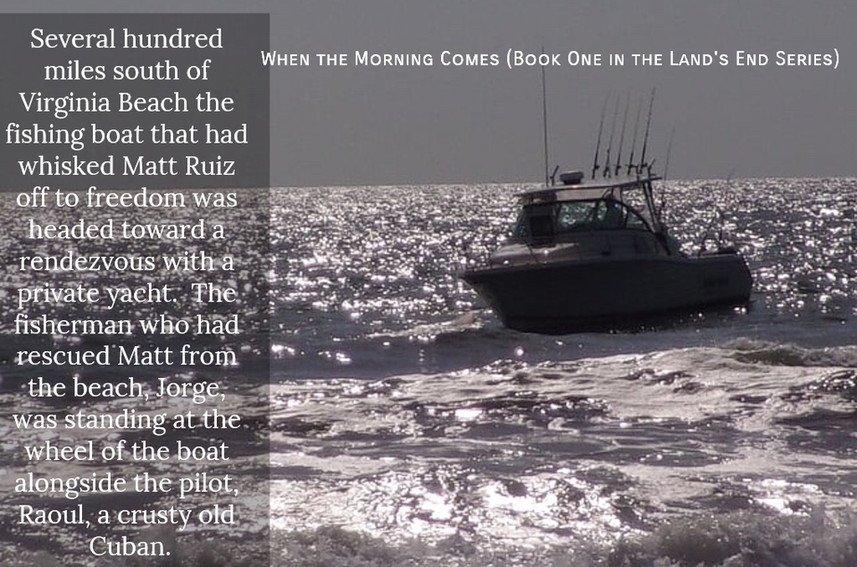 several hundred miles south of virginia beach the fishing boat that had whisked matt ruiz...