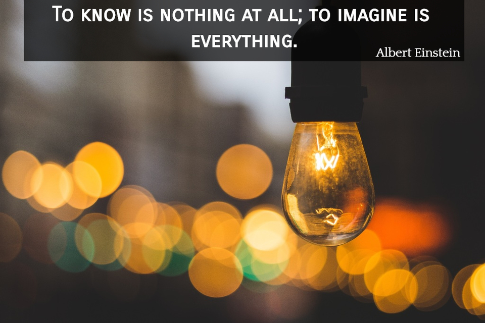 To know is nothing at all; to imagine is... - Quote