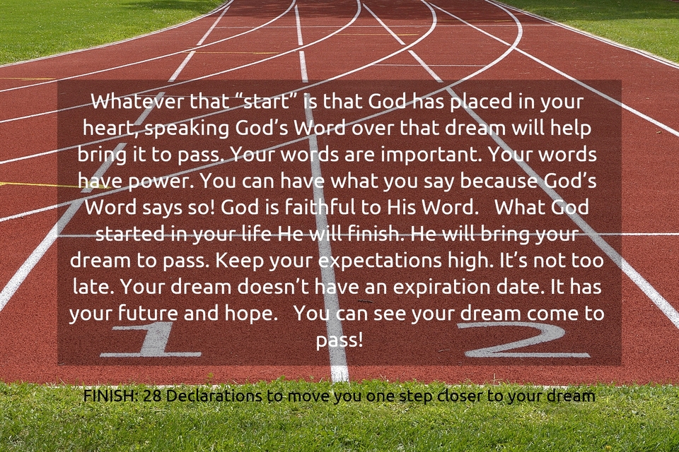 whatever that start is that god has placed in your heart speaking gods word...