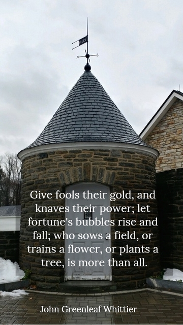 give fools their gold and knaves their power let fortunes bubbles rise and fall who...