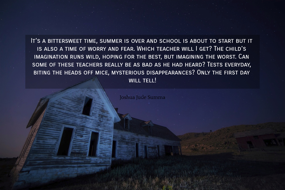 its a bittersweet time summer is over and school is about to start but it is also a...