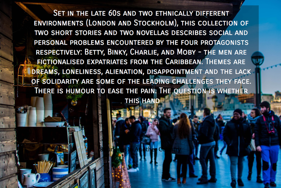 set in the late 60s and two ethnically different environments london and stockholm...