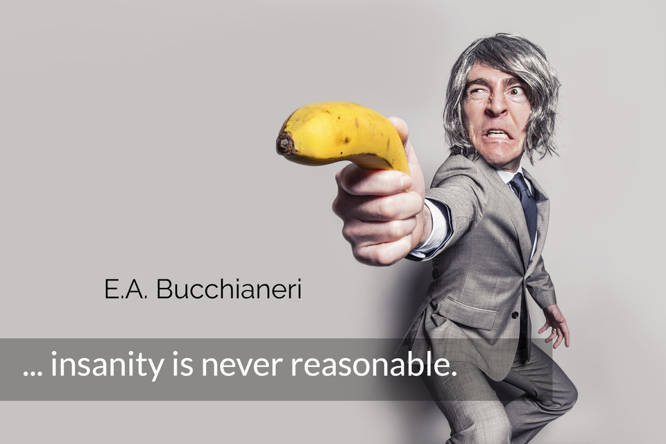 insanity is never reasonable...