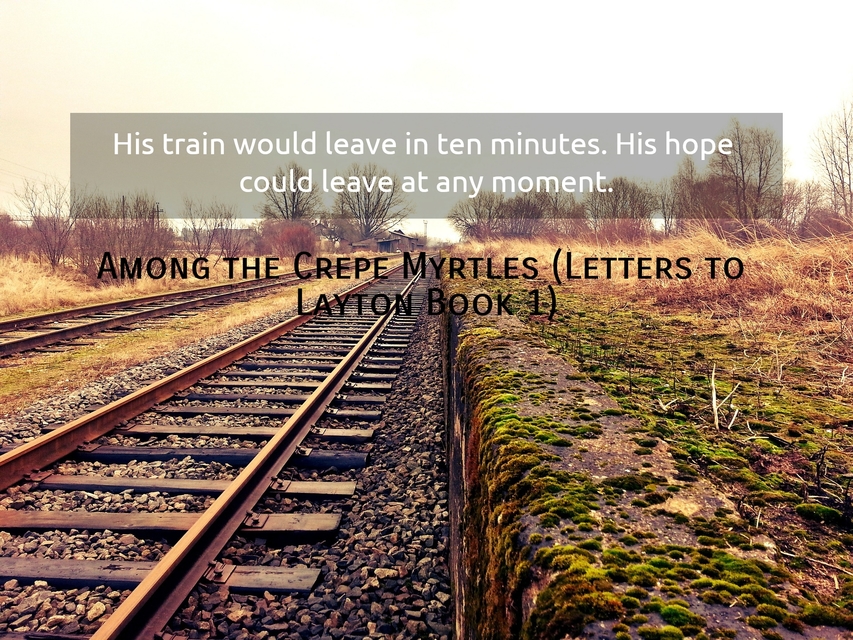 his train would leave in ten minutes his hope could leave at any moment...