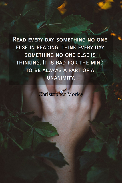 read every day something no one else in reading think every day something no one else is...