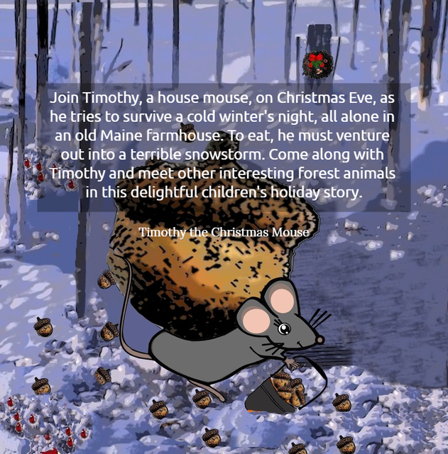 join timothy a house mouse on christmas eve as he tries to survive a cold winters...