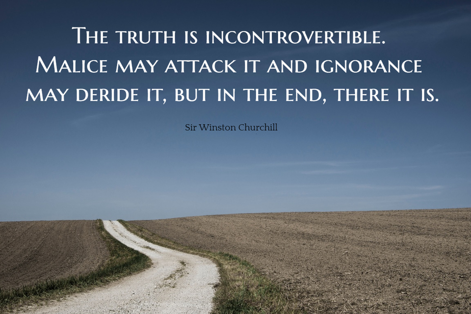 The Truth Is Incontrovertible The Truth Is Incontrovertible. Malice May... - Quote