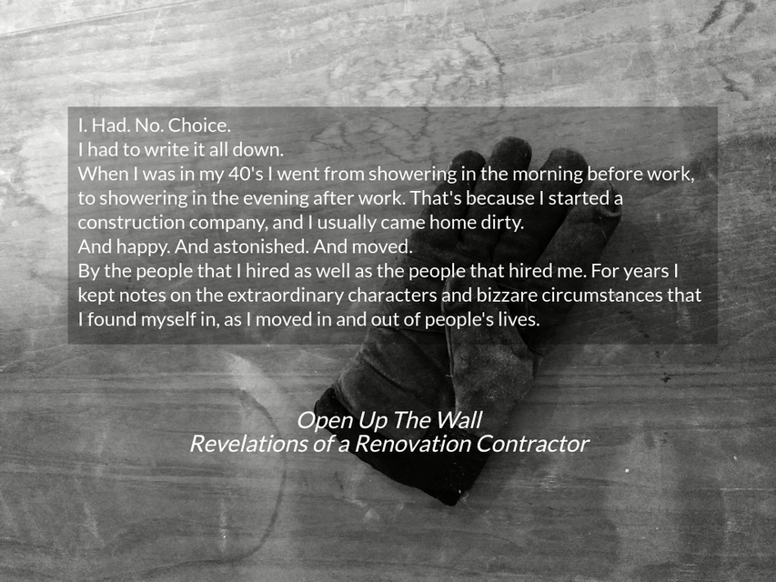 i had no choice i had to write it all down when i was in my 40s i went from...