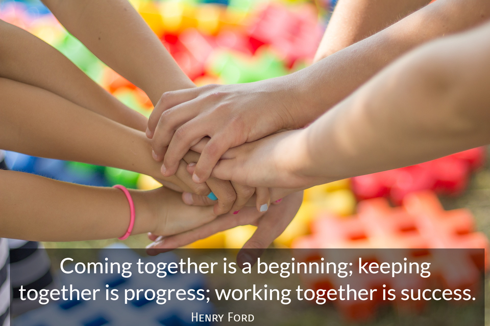 Coming Together Is A Beginning Keeping Quote