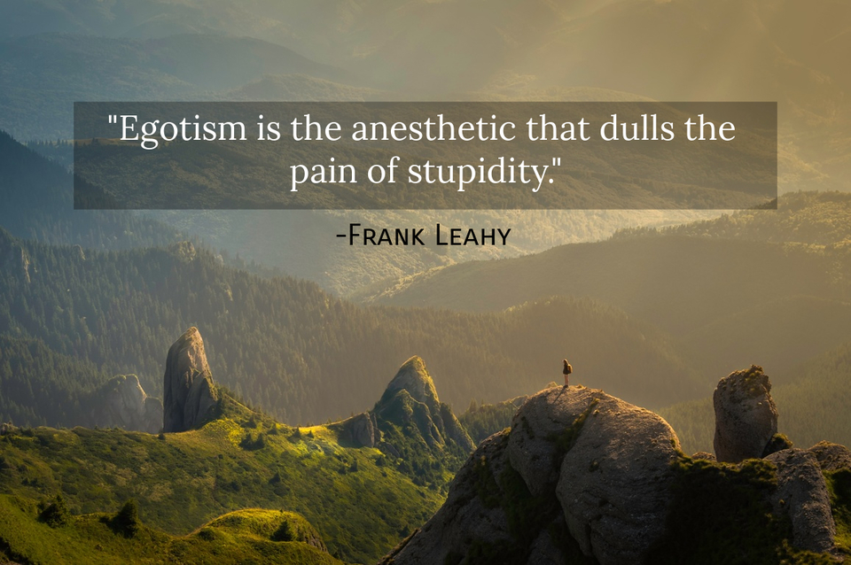 egotism-is-the-anesthetic-that-dulls-the-quote