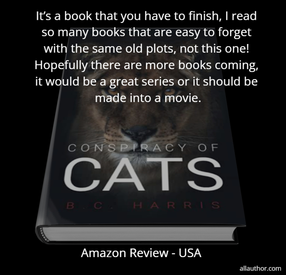 its a book that you have to finish i read so many books that are easy to forget with...