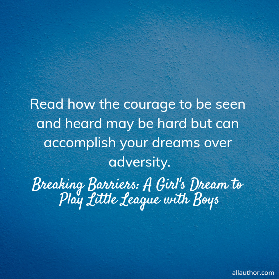  read how the courage to be seen and heard may be hard but can accomplish your dreams over...