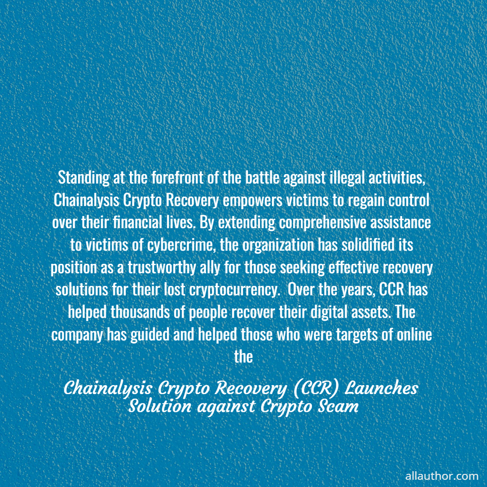  standing at the forefront of the battle against illegal activities chainalysis crypto...